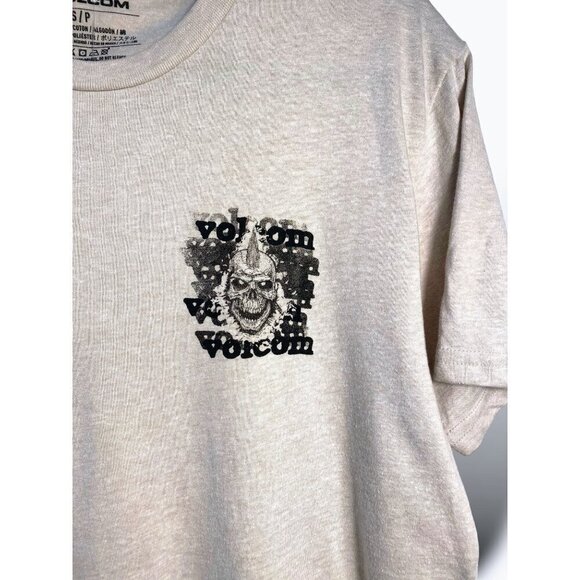 Volcom T-Shirt Mens S Oat Beast Flight Short Sleeve Crew Neck Logo NWT - Picture 2 of 8